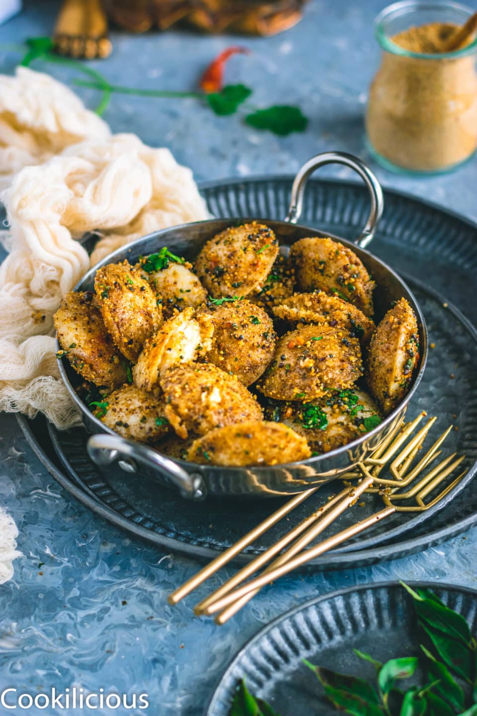 Mini Masala Idli | Tadka Idli | Masala Steamed Cakes