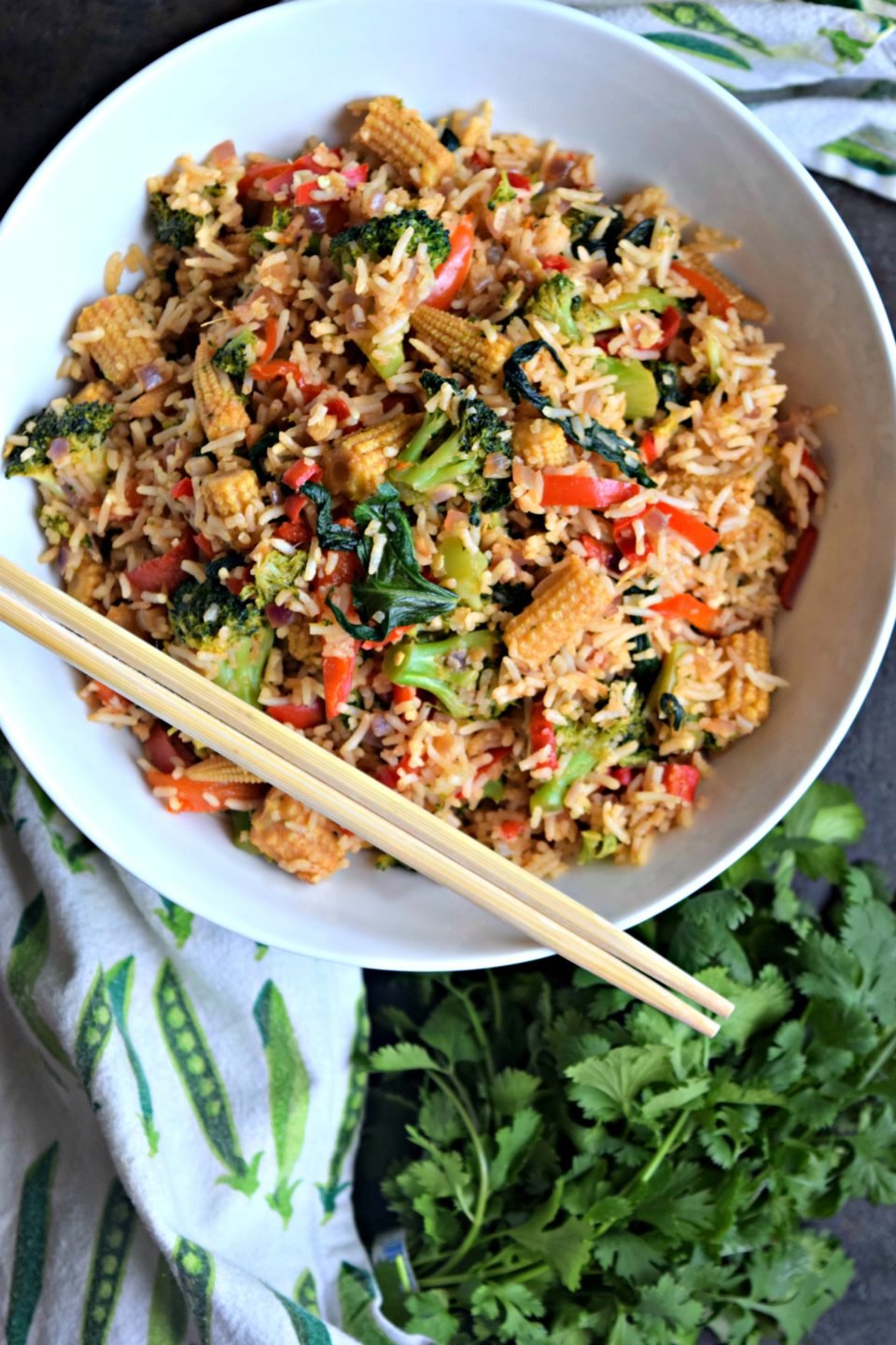 Thai Basil Fried Rice Vegan Cookilicious