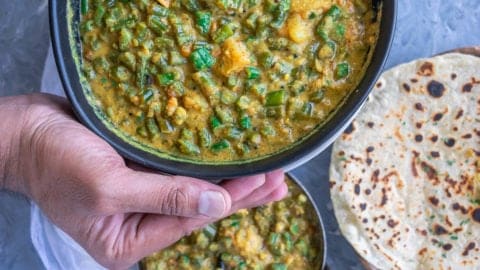 French beans store curry for chapathi