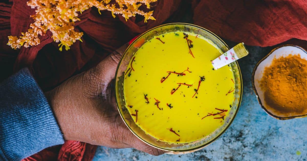 Golden Turmeric Milk Latte with Espresso (Dairy-Free) - Lexi's