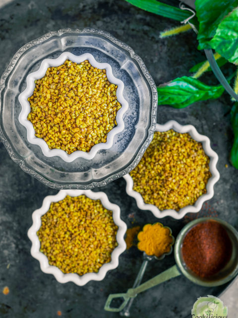 3 bowls of Crunchy Moong Dal