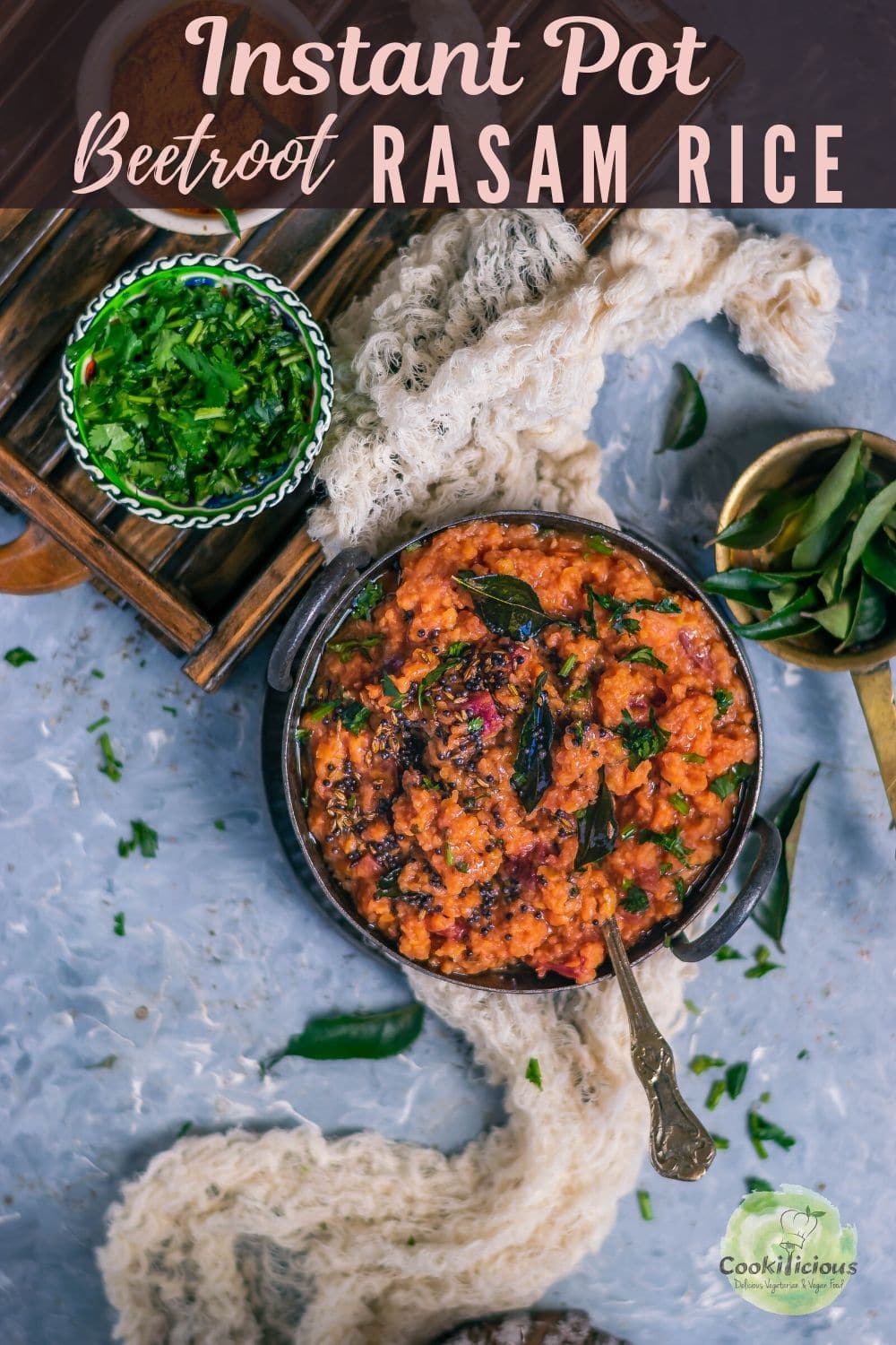 Vegetarian Instant Pot Beetroot Rasam Rice Recipe