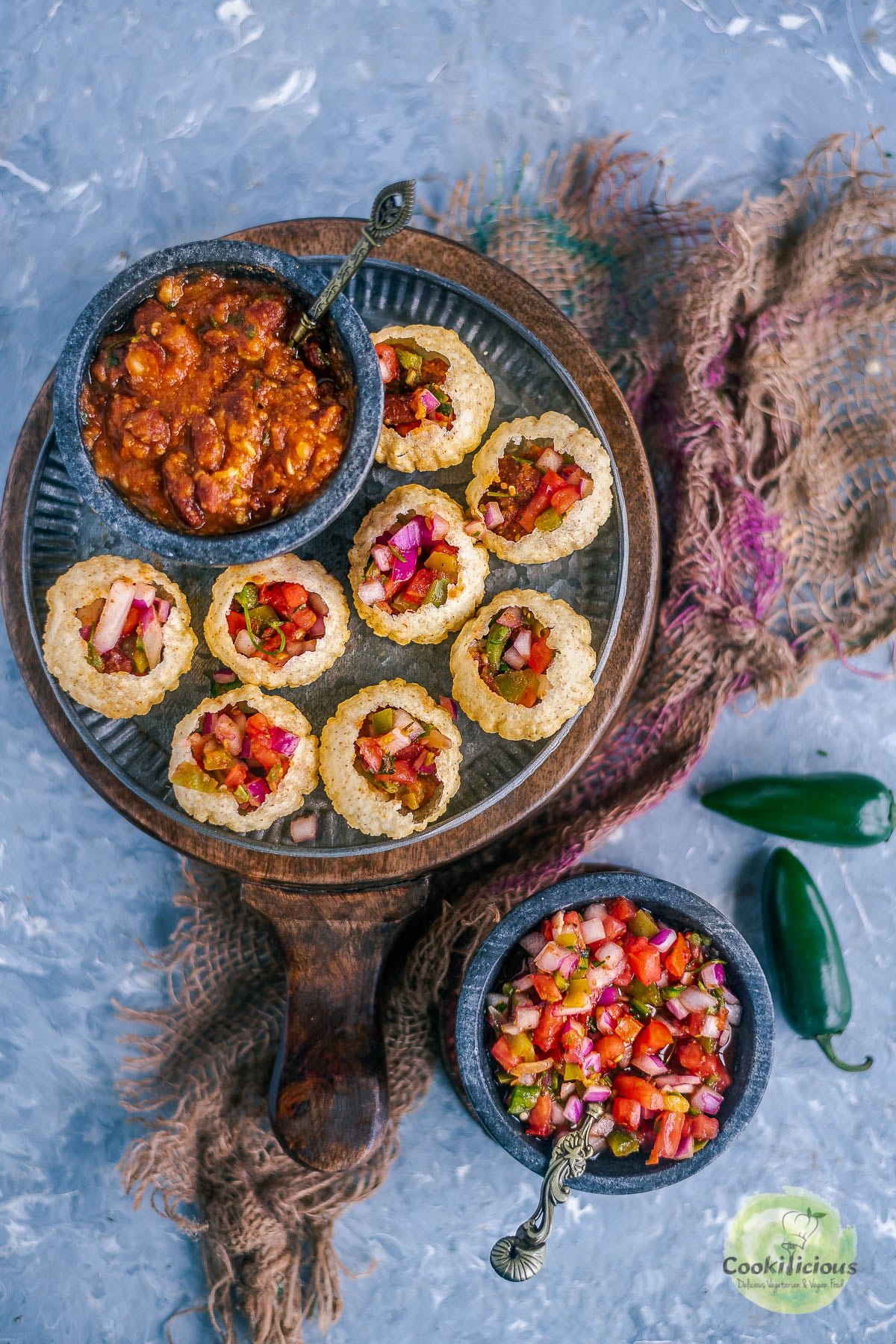 Pani Puri Recipe - Easy vegan Indian Mexican Snack