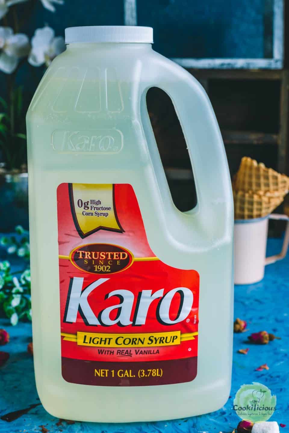 a gallon of Karo corn syrup