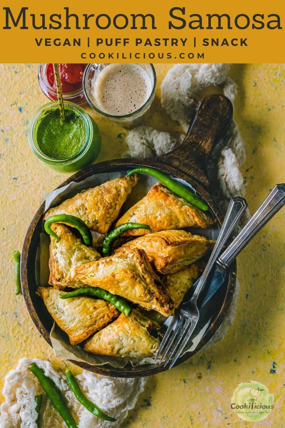 Vegetable Puff Pastry Samosa (Vegan) – Cookilicious