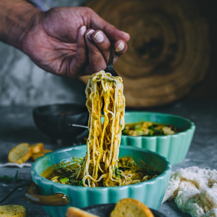 Vegan Thai Curry Noodle Soup Recipe Cookilicious