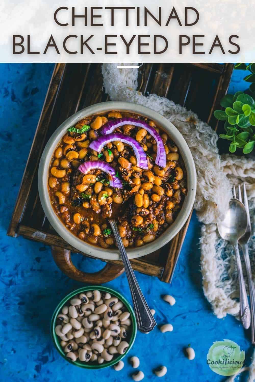 Instant Pot Chettinad Black Eyed Peas Curry – Cookilicious