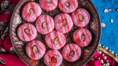 Rose Sandesh - Bengali Sweet Recipe