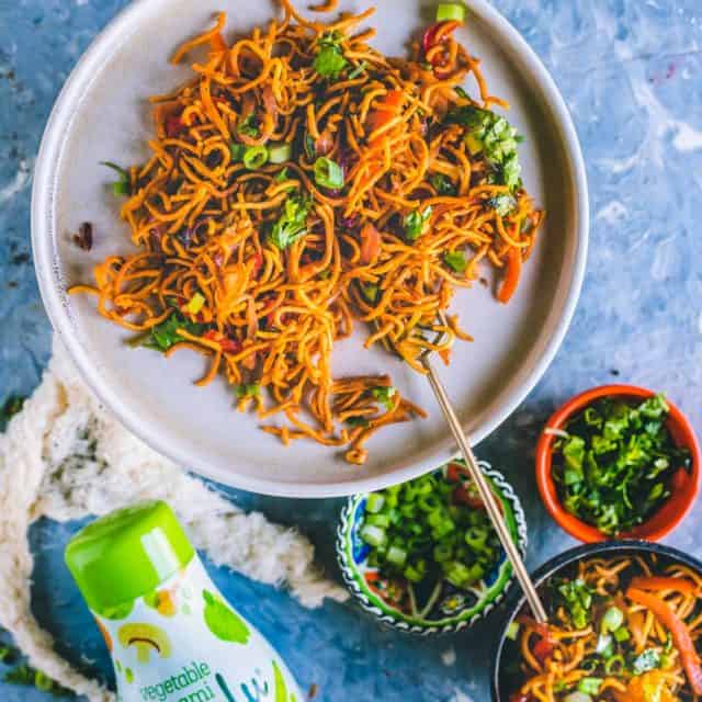 Chinese Bhel | Crispy Noodles Salad – Cookilicious