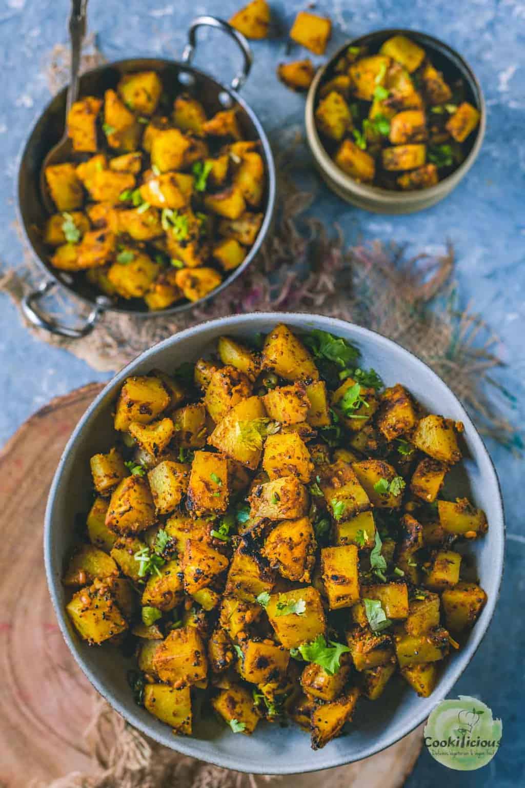 South Indian Spicy Potato Curry Recipe – Cookilicious
