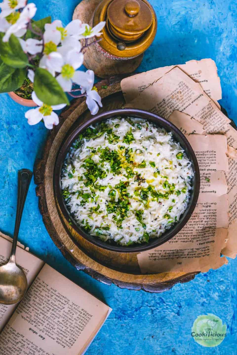 a bowl of curd rice