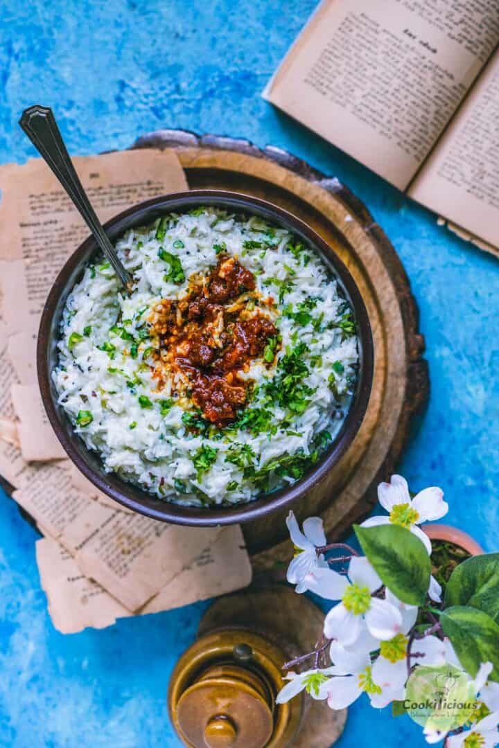 South Indian Curd Rice Thayir Sadam (Yogurt Rice) Cookilicious
