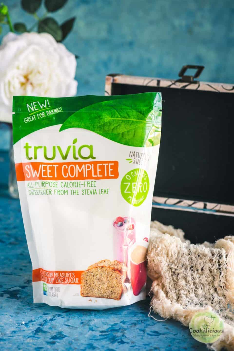 a packet of Truvia sweetener