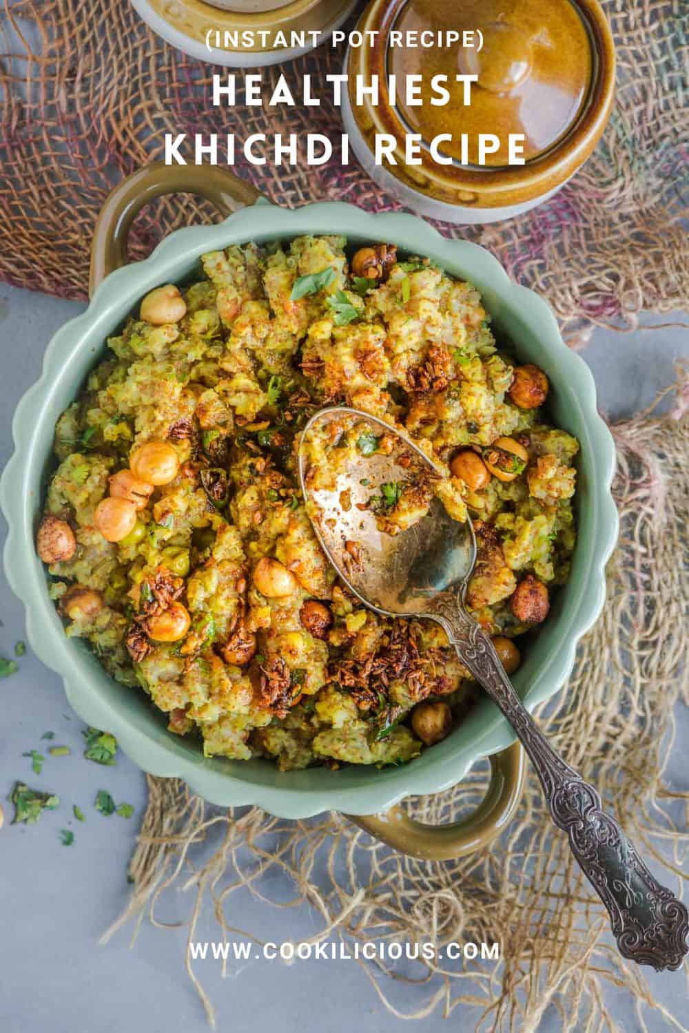 Instant Pot Teff Quinoa Khichdi Cookilicious