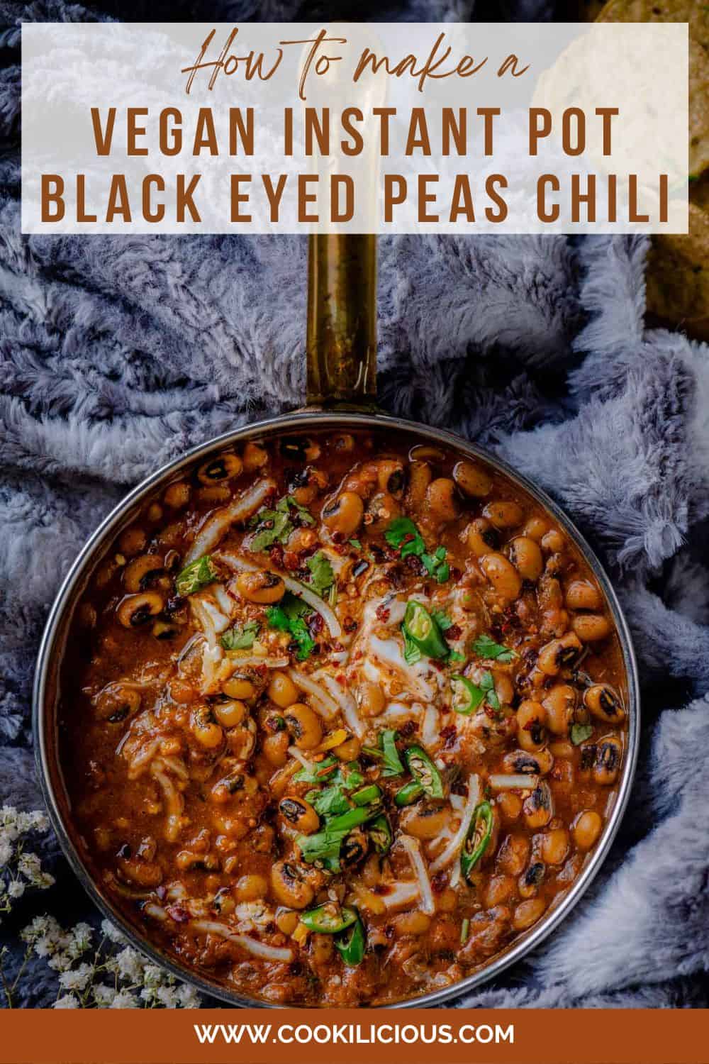 Vegan Instant Pot Black-Eyed Peas Chili – Cookilicious