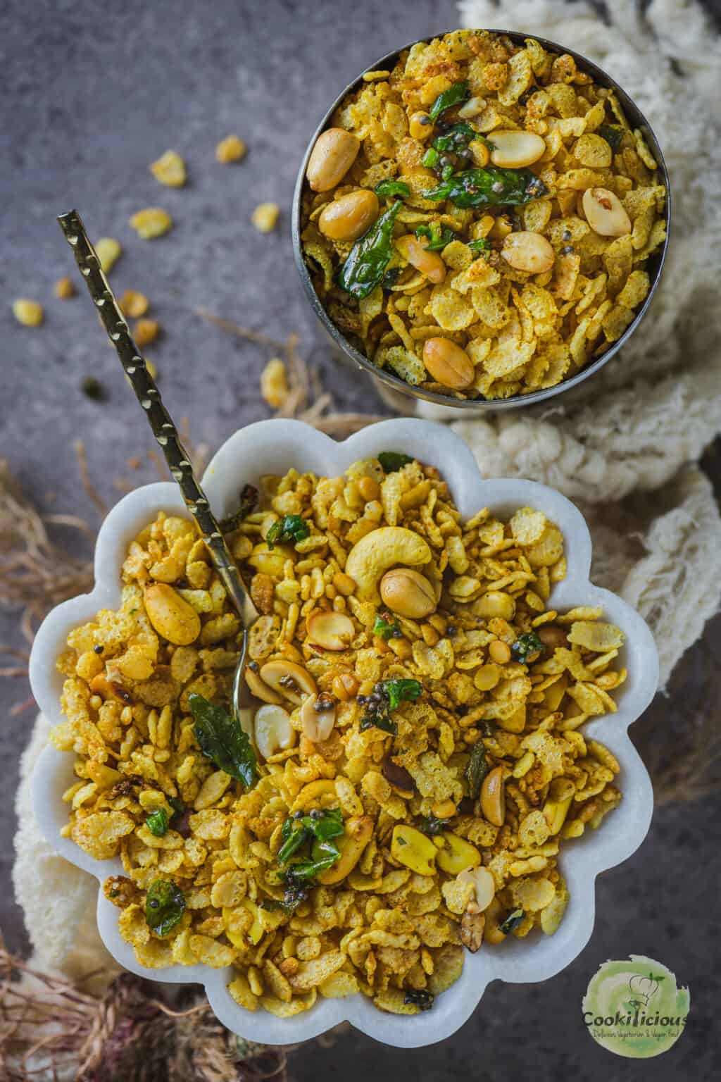 Vegan Chivda With Rice Krispies – Cookilicious