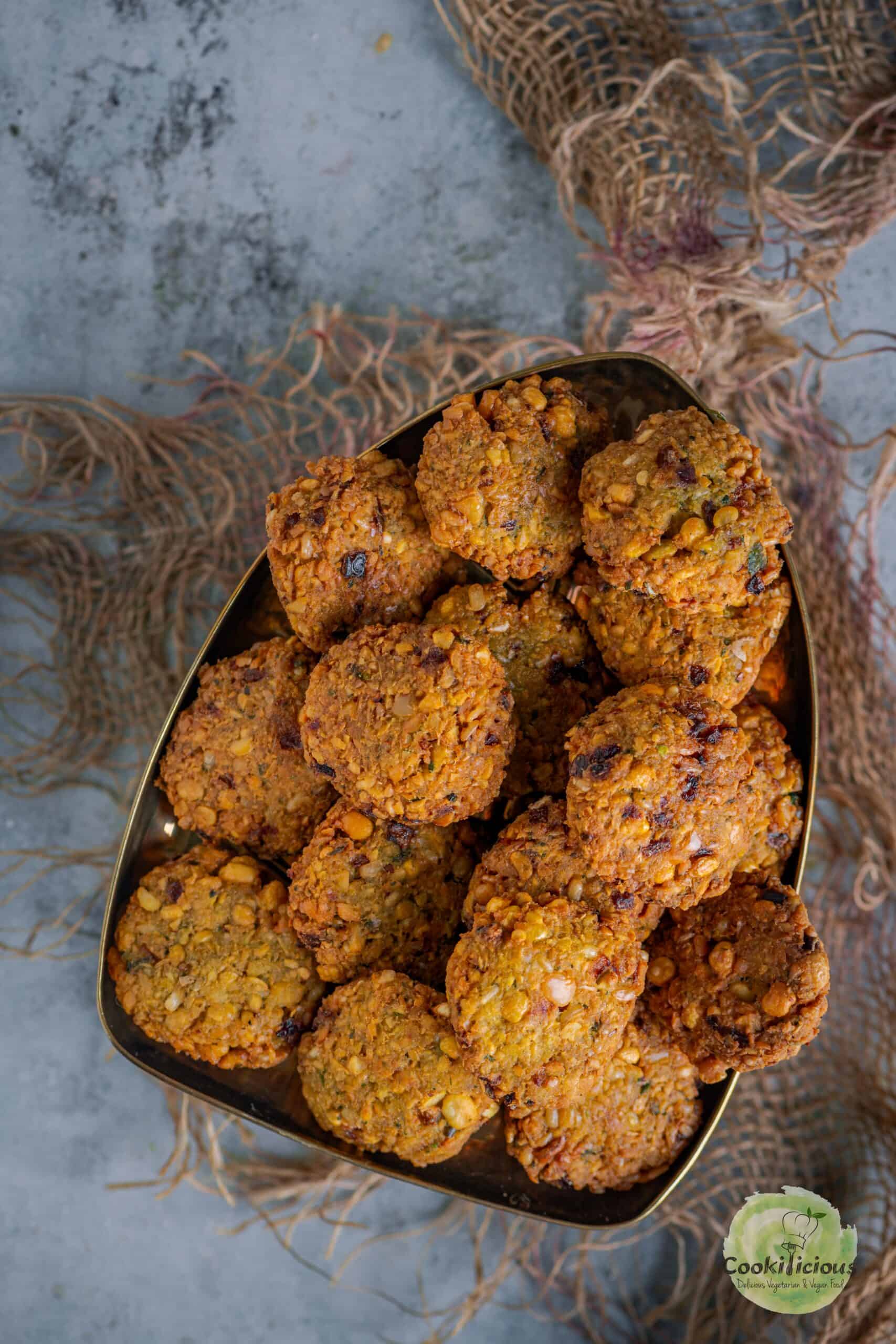 Dal Vada served in a platter.