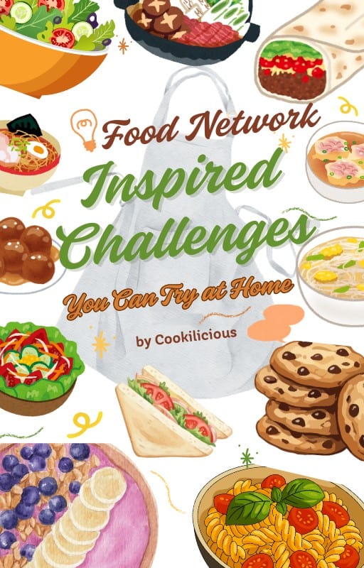 ebook cover for Food Network-Inspired Challenges You Can Try at Home.